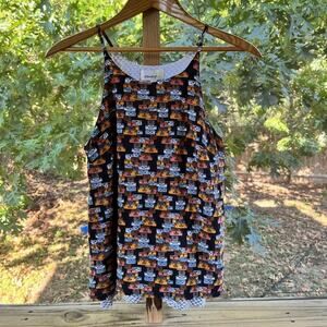 Anthropologie Porridge Layered Suitcase Print Top Size XS